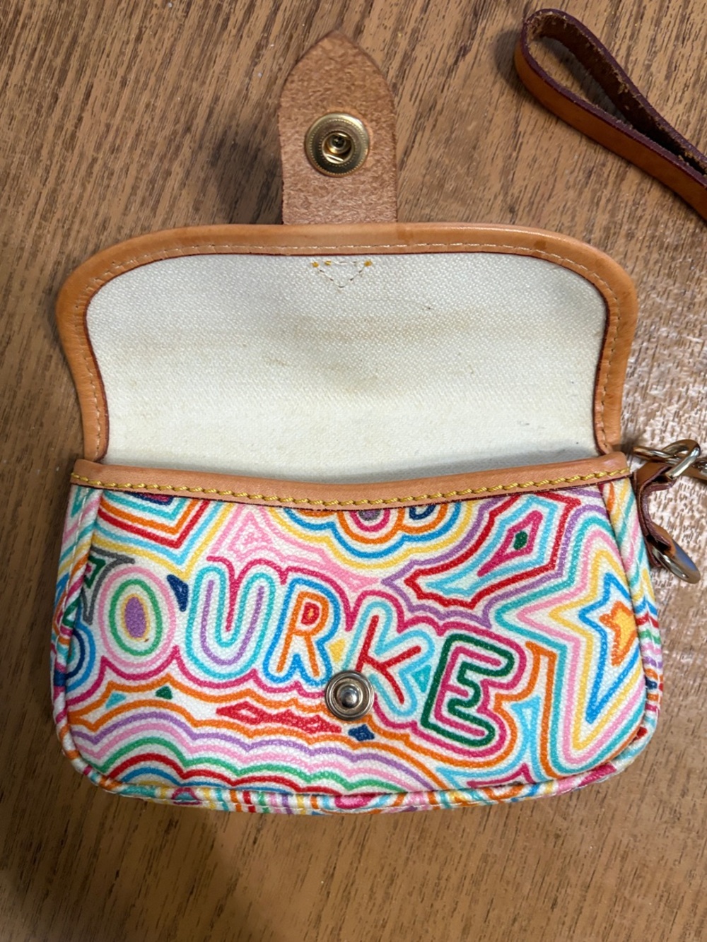 Colorful Dooney & Bourke Wristlet Clutch - Picture 4 of 6